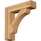 Ekena Millwork Legacy Block Rough Sawn Bracket w/ Offset Brace, Western Red Cedar, 8"W x 32"D x 32"H BKT0806X32X32LEC05RWR - alternate 1